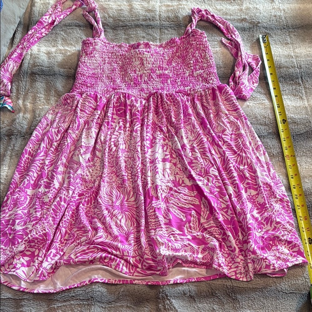 Lilly Pulitzer Romper! XL Pink and White Floral Romper